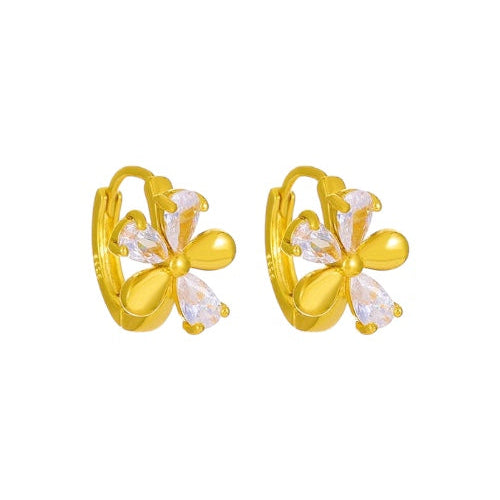 FLORA MINI HOOPS {gold}
