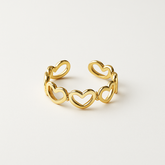Mini heart ring