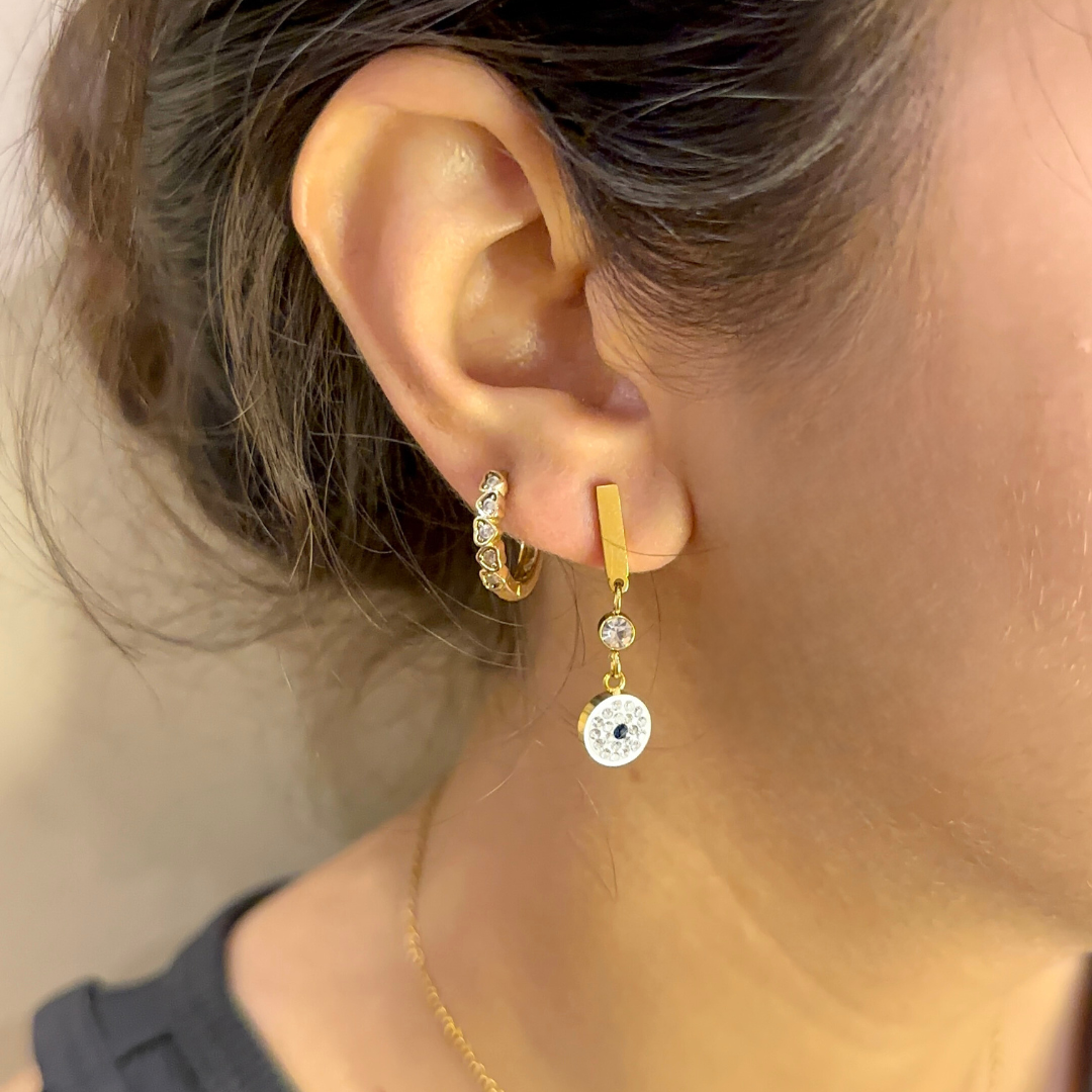 EVIL EYE DRIPPING STUDS