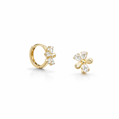 FLORA MINI HOOPS {gold}