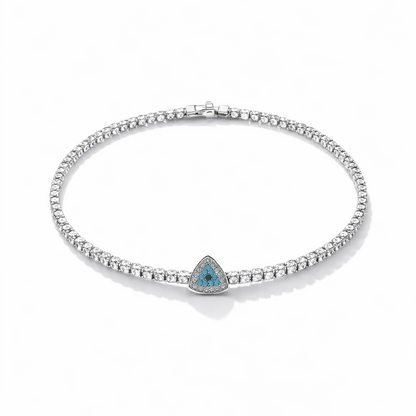 Evil eye tennis bracelet