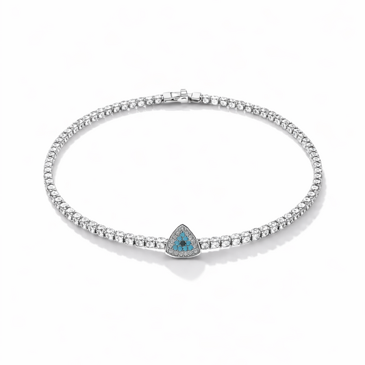 Evil eye tennis bracelet
