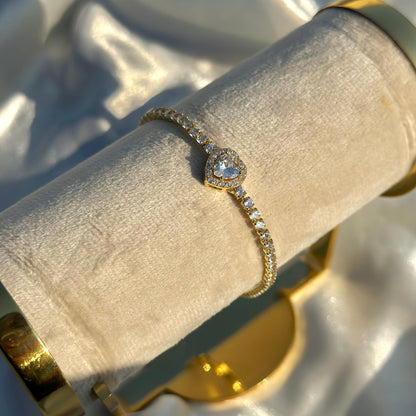 Amour tennis bracelet