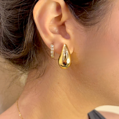 GOLD DROPLET STUDS