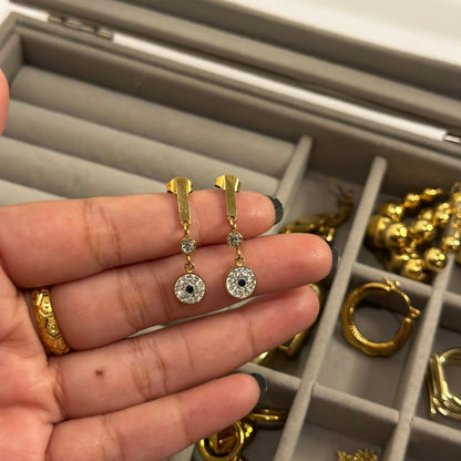 EVIL EYE DRIPPING STUDS