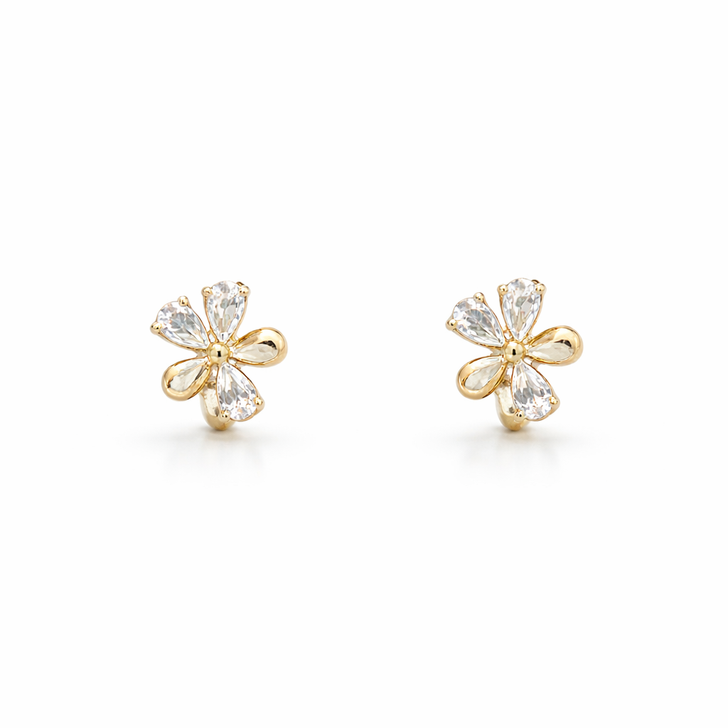 FLORA MINI HOOPS {gold}