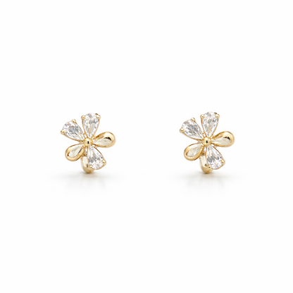 FLORA MINI HOOPS {gold}