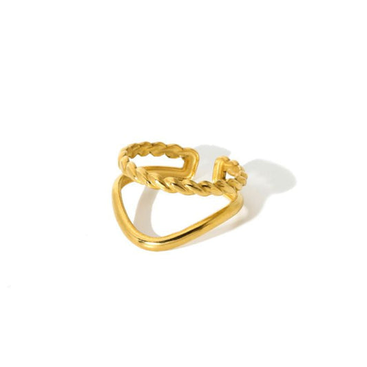 CURLY STACK RING