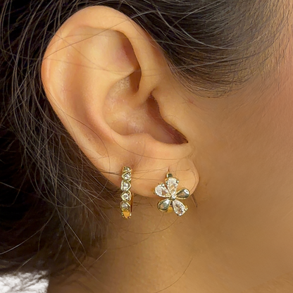 FLORA MINI HOOPS {gold}